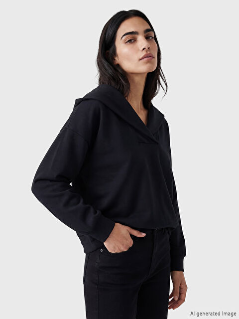 Natuvera V Yaka Kadın Sweatshirt - S6O148Z8-UP7