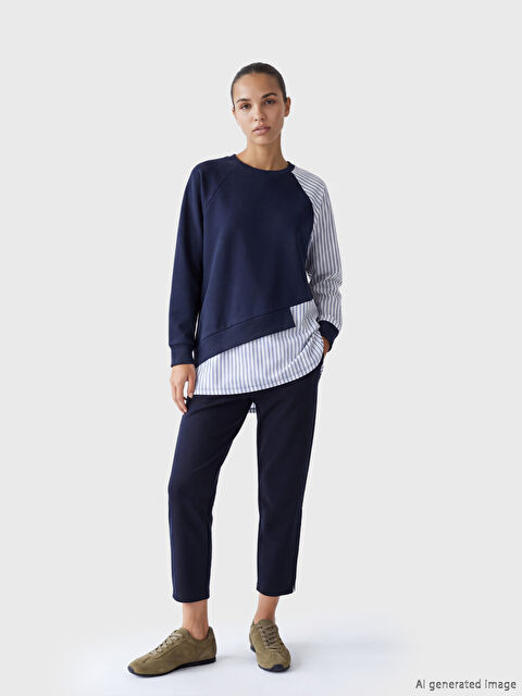 Natuvera Beli Lastikli Kadın Eşofman Altı