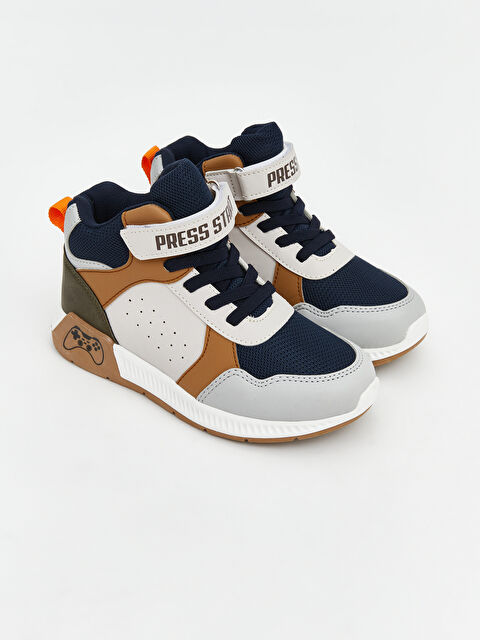 LCW STEPS Bağcık ve Cırt Cırtlı Bilek Boy Erkek Bebek Spor Ayakkabı - S6O198Z1-1JW