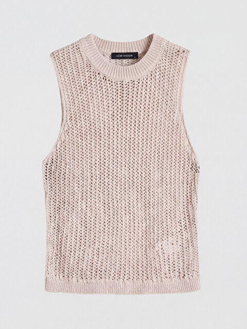 LCW Vision Bisiklet Yaka Ajurlu Kadın Triko Atlet	 - S6O212Z8-DRR