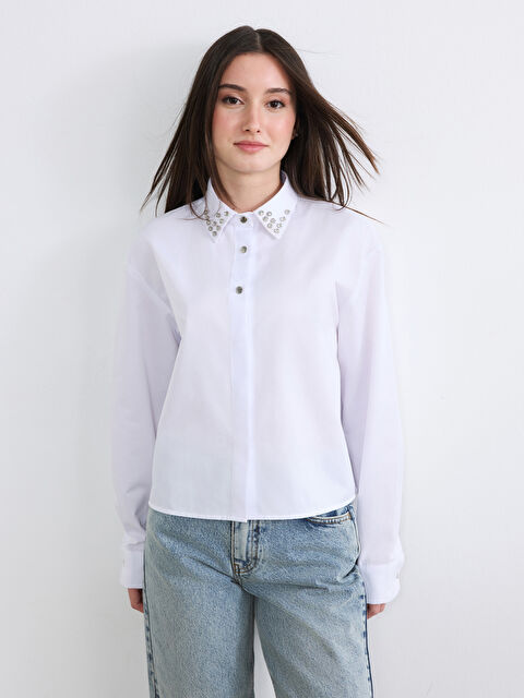 Soulife Taşlı Kadın Gömlek - S6O231Z8-J5E