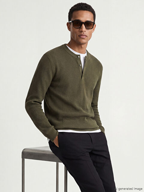 LCW Vision Bisiklet Yaka Erkek Triko Kazak - S6O289Z8-CZE