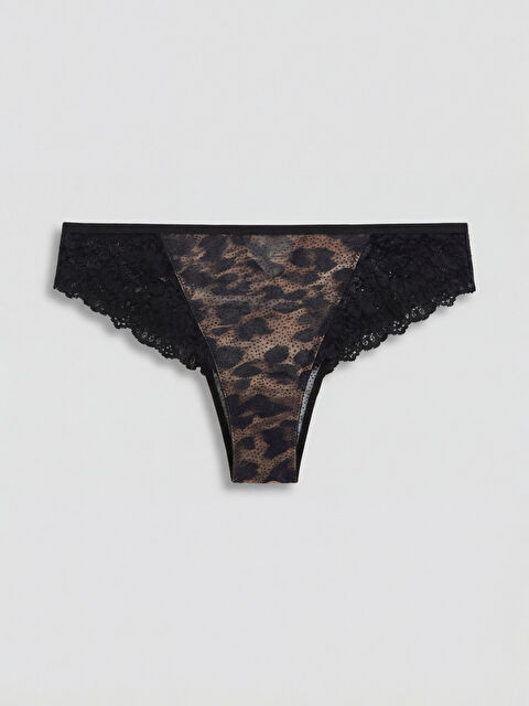 LCW DREAM Leopar Desenli Fantezi Brazilian Külot