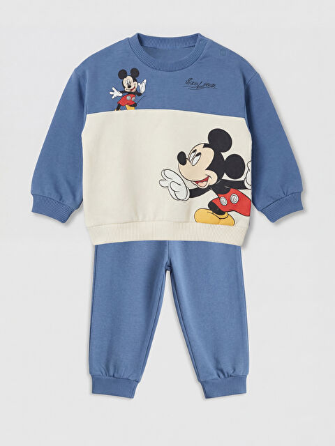 LCW baby Mickey Mouse Baskılı Erkek Bebek Eşofman Takım - S6O330Z1-H6T