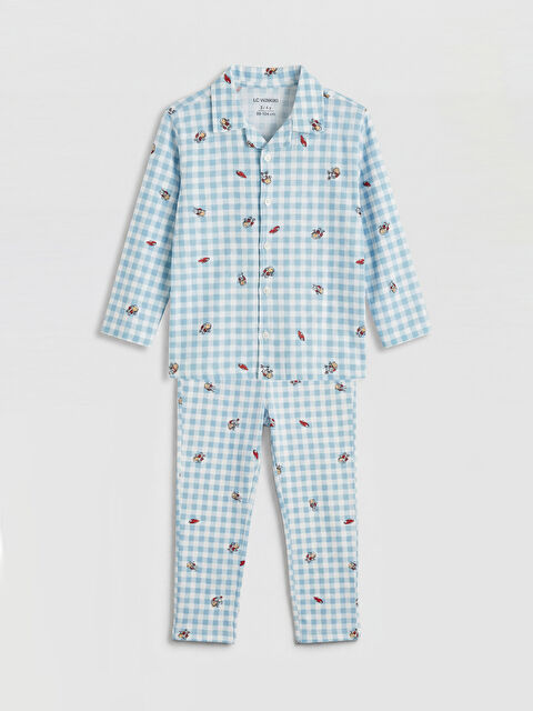 LCW Kids  Gömlek Yaka Erkek Çocuk Pijama Takımı - S6O378Z1-LQK
