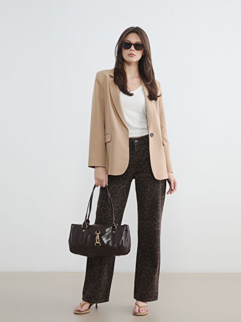 LCW Jeans Yüksek Bel Straight Fit Kadın Jean Pantolon - S6O390Z8-HDT