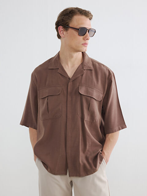 LCW Vision Regular Fit Erkek Armürlü Gömlek