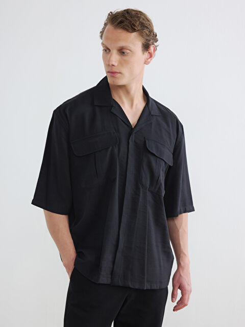 LCW Vision Regular Fit Erkek Armürlü Gömlek