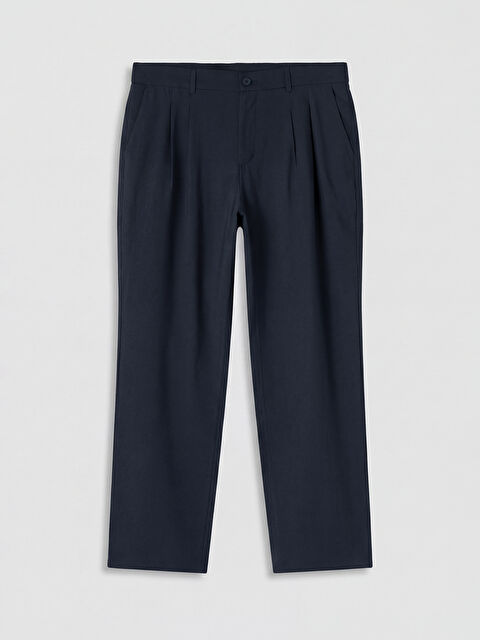 LCW Vision Regular Fit Gabardin Erkek Pileli Pantolon