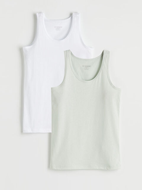 LCW Kids Bisiklet Yaka Erkek Çocuk Atlet 2'li - S6O436Z4-G3P