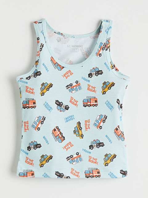 LCW Kids Erkek Çocuk Baskılı İç Giyim Atlet - S6O452Z1-LQK