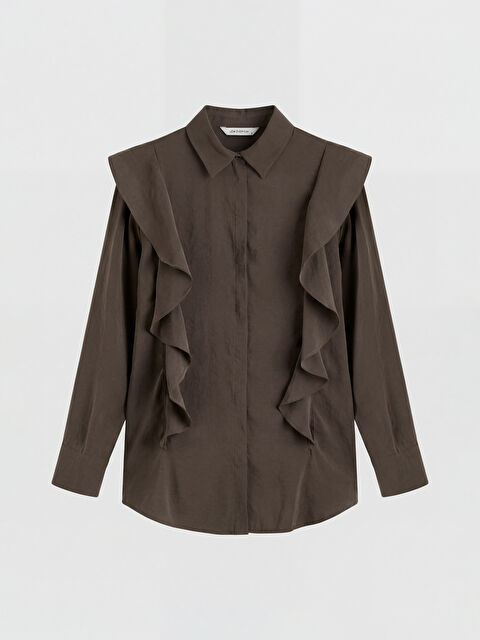 LCW EVERYDAY Fırfırlı Modal Karışımlı Kadın Gömlek Tunik - S6O472Z8-20G