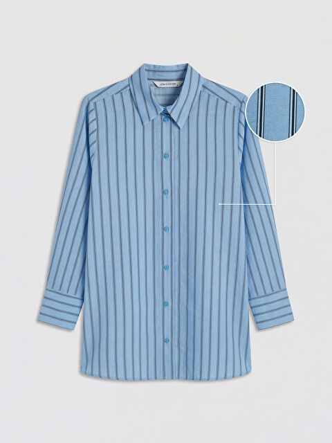 LCW EVERYDAY Çizgili Oversize Kadın Gömlek Tunik