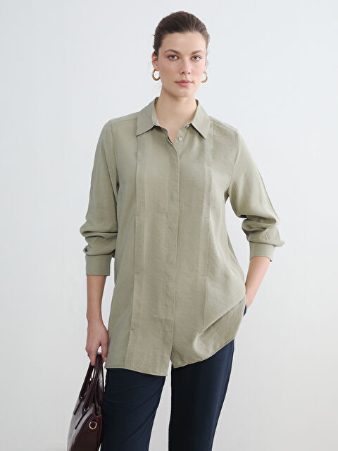 LCWAIKIKI Classic Kadın Gömlek Tunik - S6O529Z8-3G4