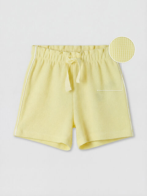 LCW Kids Dokulu Kız Çocuk Şort