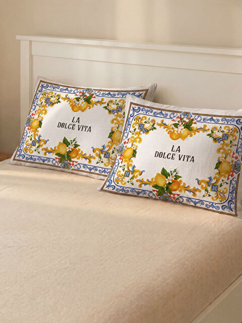 LCW HOME Limon Desenli Yastık Kılıfı 50x70 cm 2'li