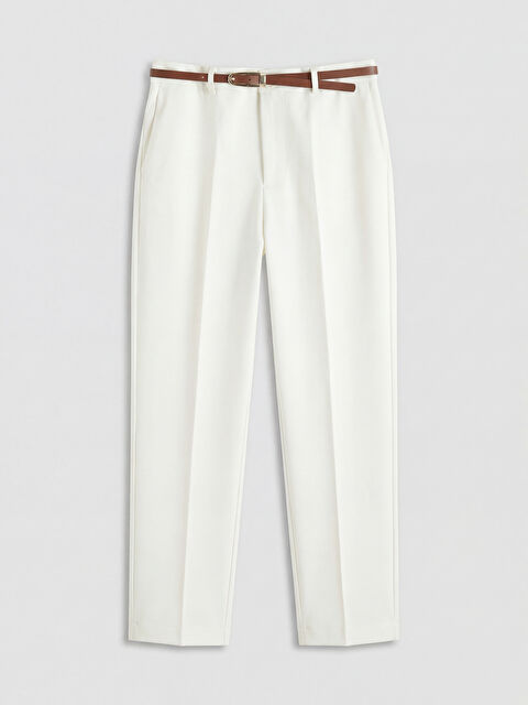 LCW Vision Beli Kemerli Standart Fit Kadın Pantolon - S6O575Z8-R9J