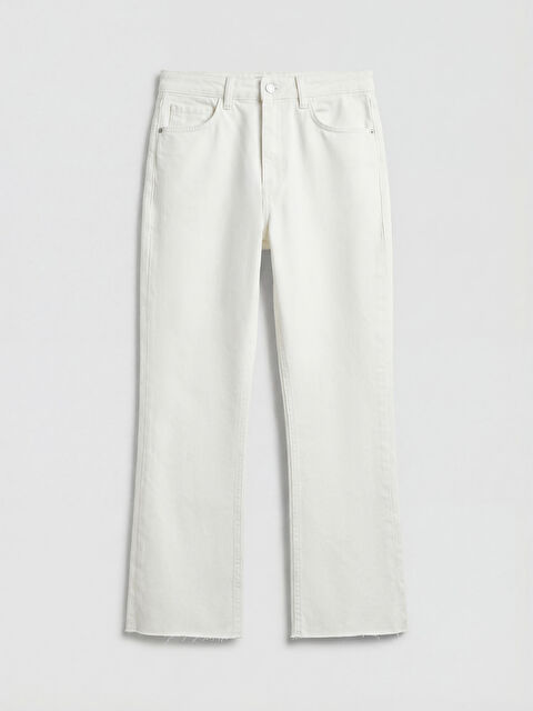 LCW Jeans Crop Flare Kadın Jean Pantolon - S6O612Z8-844