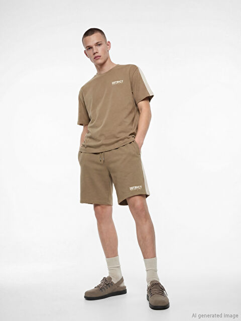 XSIDE Standart Kalıp Baskılı Erkek Şort - S6O614Z8-Y5N