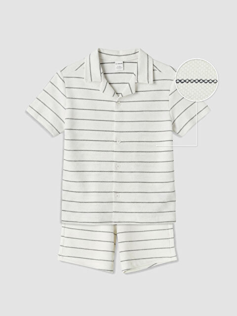 LCW Kids Çizgili Erkek Çocuk Takım