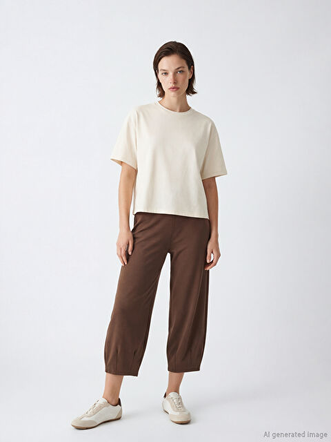 LCW Vision Beli Lastikli Soft Touch Kadın Eşofman Altı - S6O648Z8-R3C