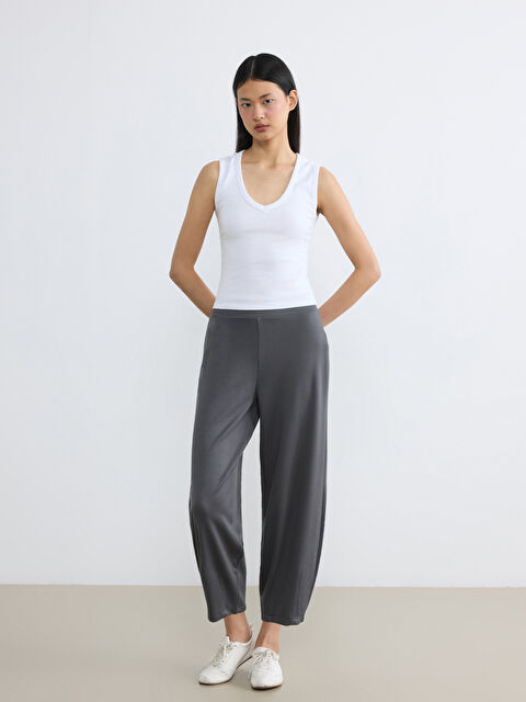 LCW Vision Beli Lastikli Soft Touch Kadın Eşofman Altı - S6O648Z8-HKT