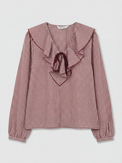 LCW EVERYDAY Bebek Yaka Ekose Bluz - S6O658Z8-LLH