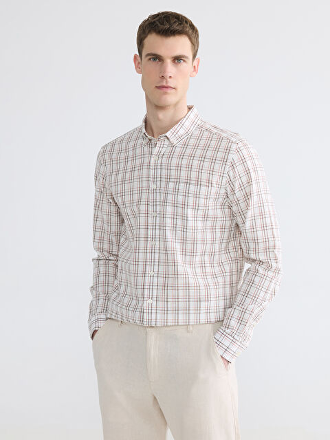 LCWAIKIKI Classic Regular Fit Ekose Erkek Gömlek