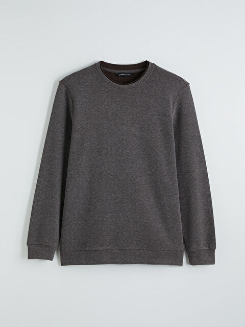 LCWAIKIKI Classic Bisiklet Yaka Erkek Sweatshirt - S6O695Z8-D3G