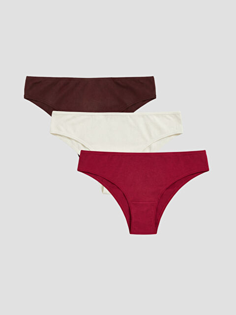 LCW DREAM Düz Brazilian Külot 3'lü - S6O702Z8-HFM
