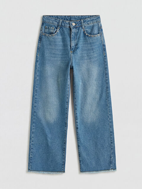 LCW Kids Wideleg Kız Çocuk Jean Pantolon - S6O709Z4-H45