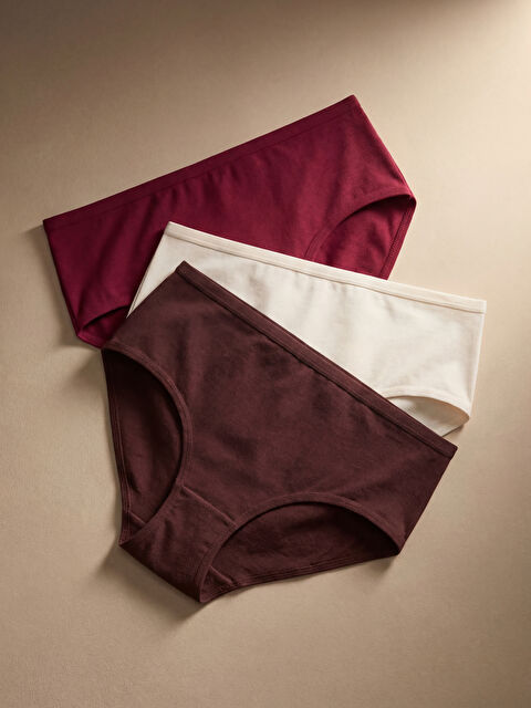 LCW DREAM Düz Klasik Külot 3'lü - S6O744Z8-HFM