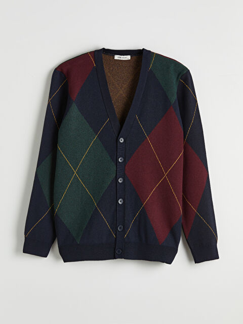 LCW Vision Standart Kalıp V Yaka Erkek Triko Hırka - S6O750Z8-RFH