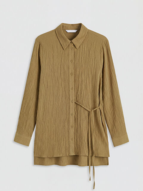 LCWAIKIKI Classic Dokulu Kadın Gömlek Tunik	 - S6O762Z8-36M