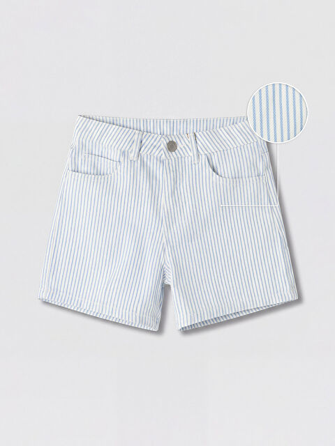 LCW Kids Kız Çocuk Gabardin Şort