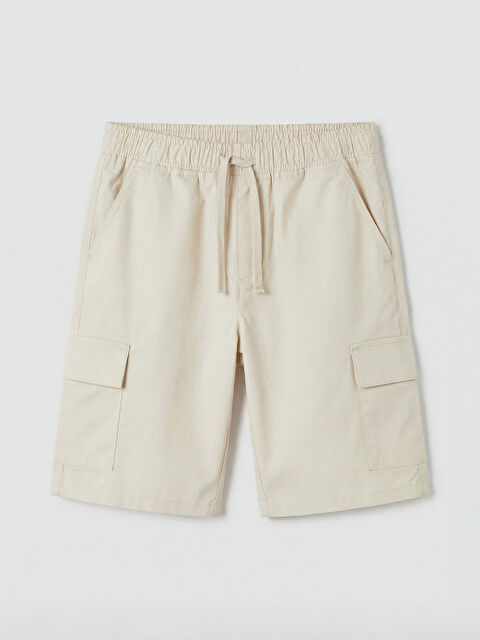 LCW Kids Beli Lastikli Erkek Çocuk Kargo Şort - S6O859Z4-RMT