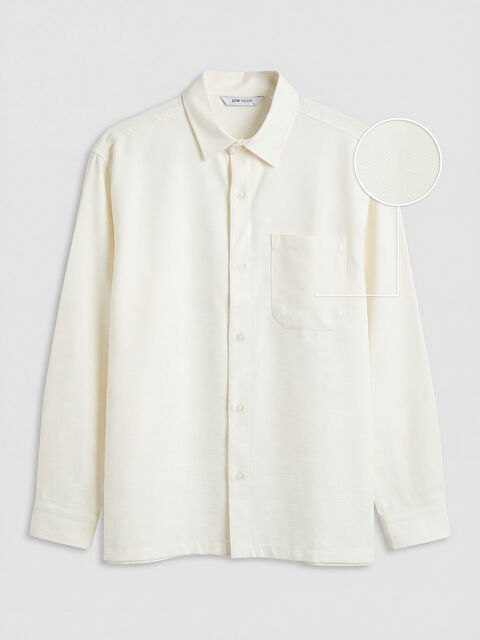 LCW Vision Standart Kalıp Erkek Dokulu Gömlek - S6O866Z8-R9J