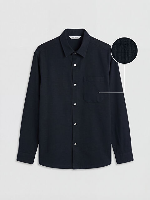 LCW Vision Standart Kalıp Erkek Dokulu Gömlek - S6O866Z8-RFH