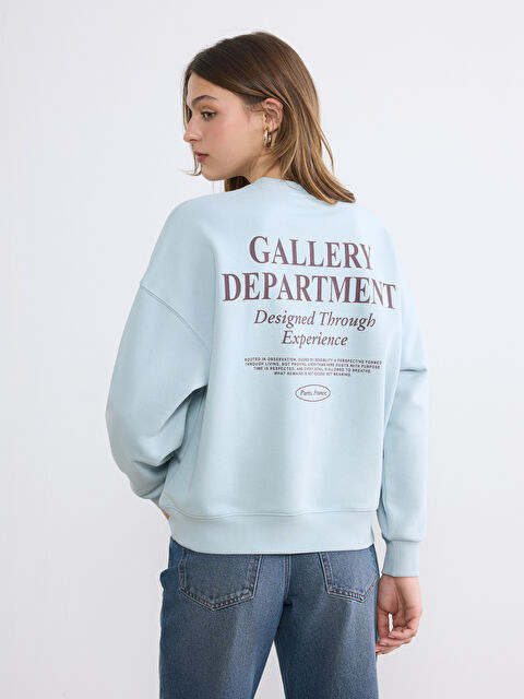 LCW Vision Baskılı Oversize Kadın Sweatshirt - S6O990Z8-G0K