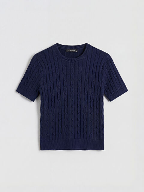 LCW Vision Bisiklet Yaka Kendinden Desenli Kadın Triko Kazak - S6OA04Z8-HRZ