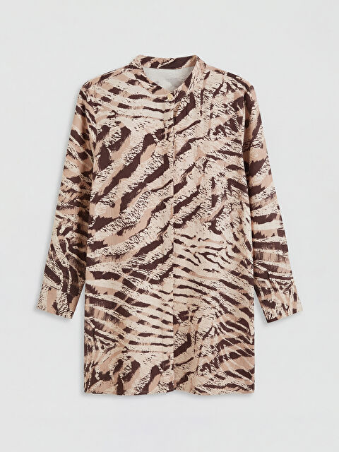 LCW Grace Hakim Yaka Desenli Kadın Gömlek Tunik - S6OA18Z8-LQB