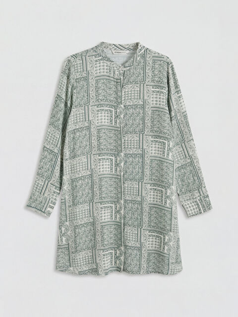 LCW Grace Hakim Yaka Çiçekli Kadın Gömlek Tunik - S6OB04Z8-LRR