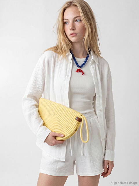 LCW ACCESSORIES Kadın Hasır El Çantası