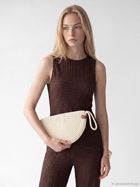 LCW ACCESSORIES Kadın Hasır El Çantası