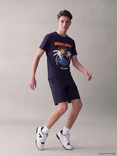 LCW Kids Baskılı Erkek Çocuk Tişört ve Şort