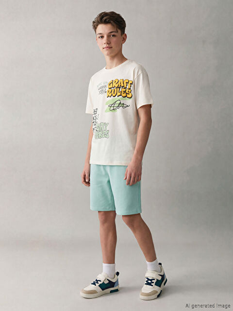 LCW Kids Baskılı Erkek Çocuk Tişört ve Şort