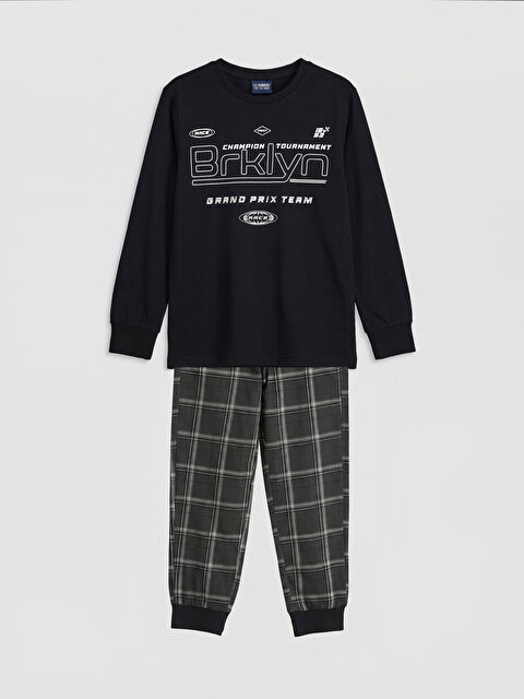 LCW Kids Baskılı Erkek Çocuk Pijama Takım - S6OB74Z4-CVL
