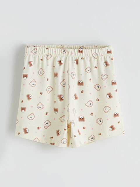 LCW Kids Baskılı Penye Kız Çocuk Pijama Alt - S6OC02Z1-LRB