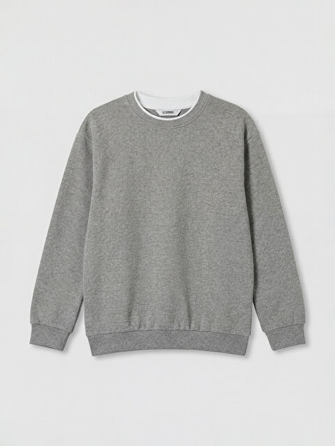 LCW Kids Bisiklet Yaka Erkek Çocuk Dokulu Tişört - S6OC10Z4-CX7