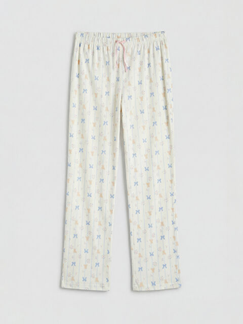 LCW DREAM Fiyonk Baskılı Hamile Pijama Altı